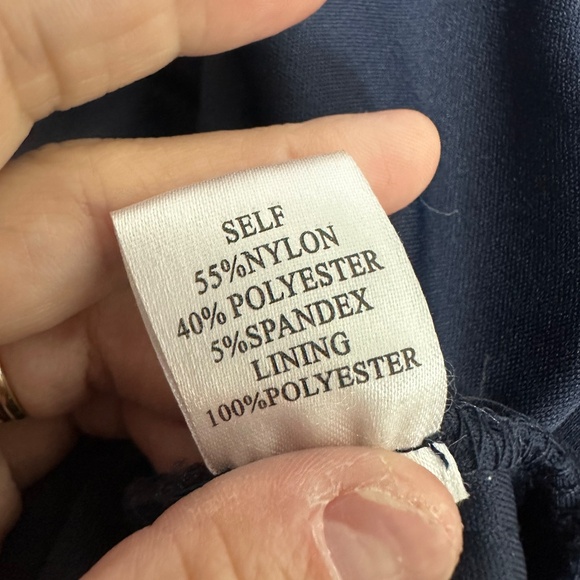 Decode 1.8 Navy Blue Lace Ruched Sequin Fairycore Flowy Long Formal Gown Sz 10 - Picture 7 of 7